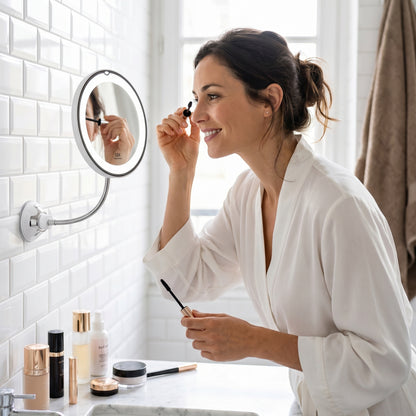 Clarévo – Miroir Grossissant LED à Ventouse