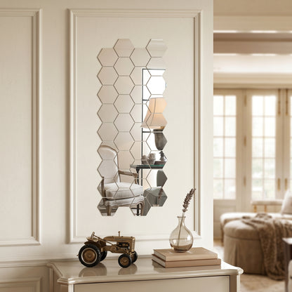 Hexovire – Stickers Miroir Mural Hexagonal 3D