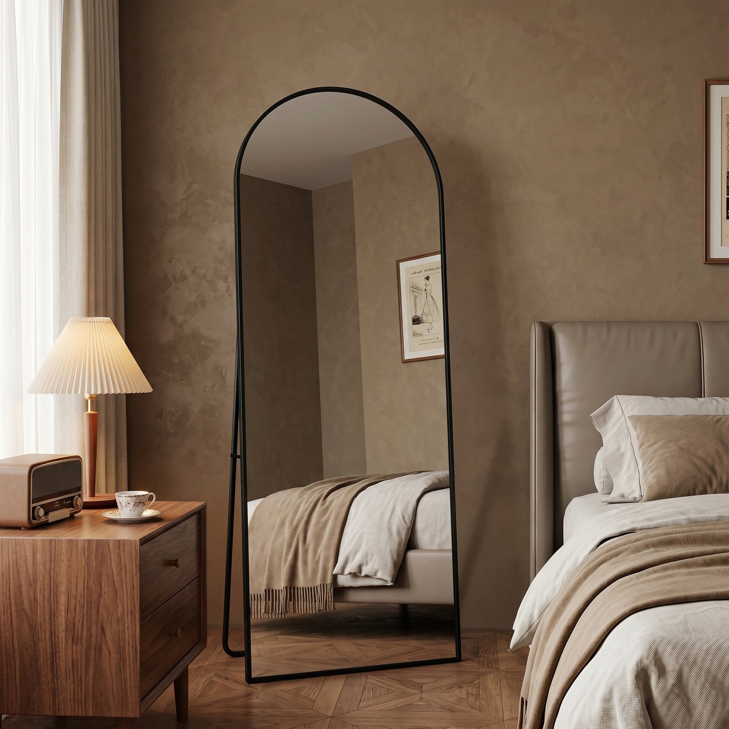 Arcevo – Miroir sur Pied Pleine Longueur Arqué