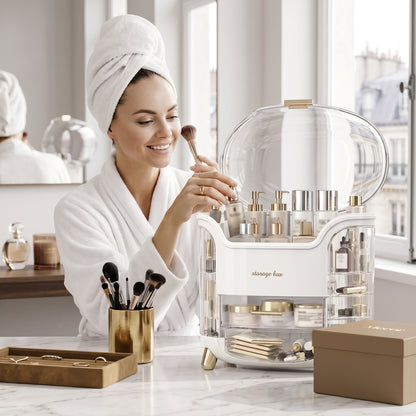 Glorvex – Organisateur Maquillage Boîte de Rangement Cosmétiques