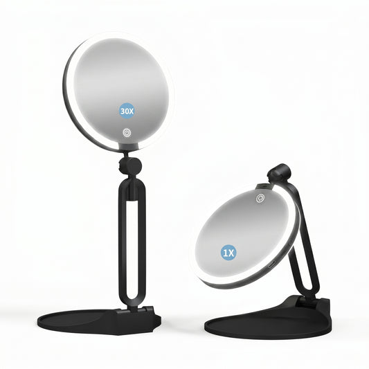 Miravox – Miroir de Maquillage LED Double Face Grossissant