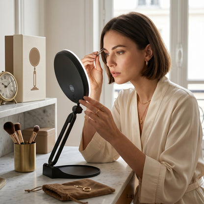 Miravox – Miroir de Maquillage LED Double Face Grossissant
