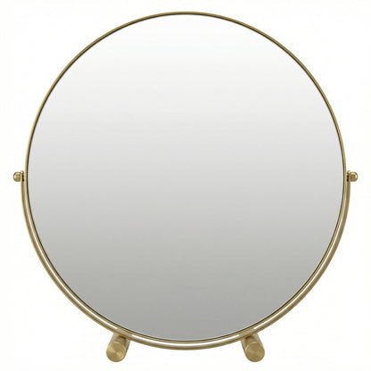 Miroir de Table Rond Or Classique
