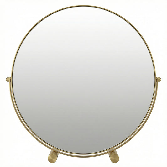 Miroir de Table Rond Or Classique