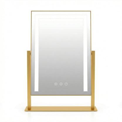 Miroir de Maquillage LED Studio Or