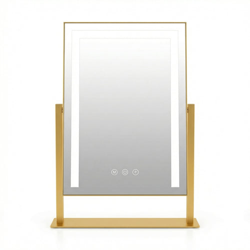 Miroir de Maquillage LED Studio Or