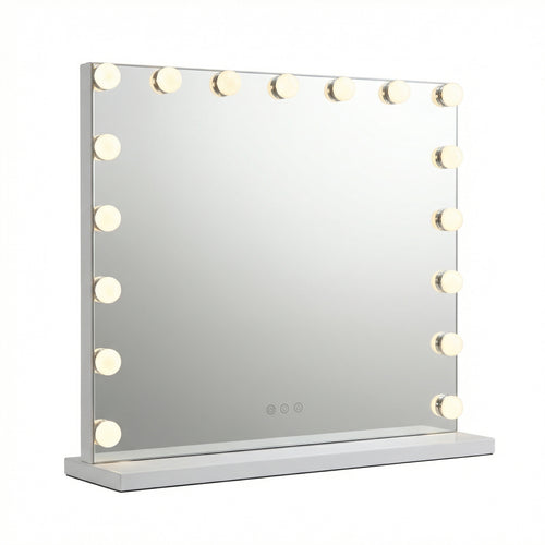 Miroir de Maquillage Hollywood Mecor Blanc