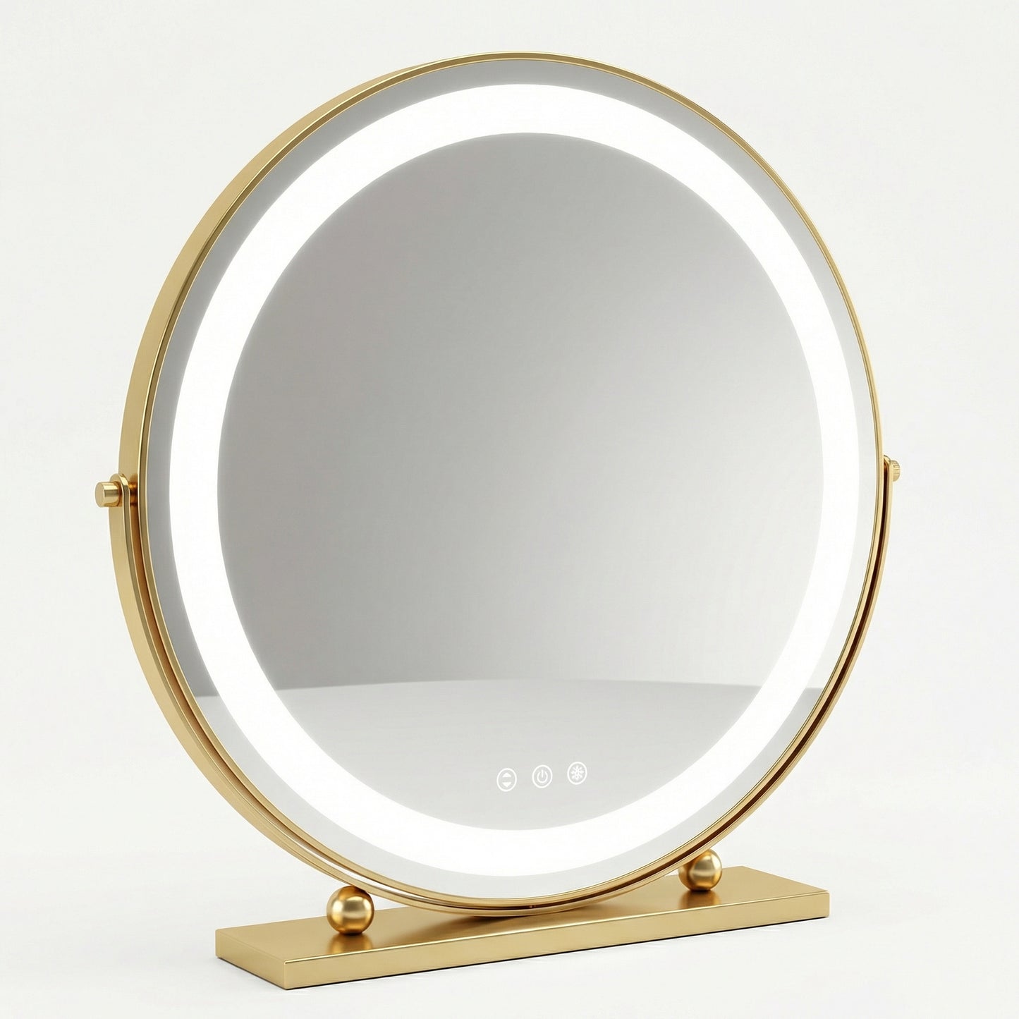 Miroir Hollywood LED Rotatif Or