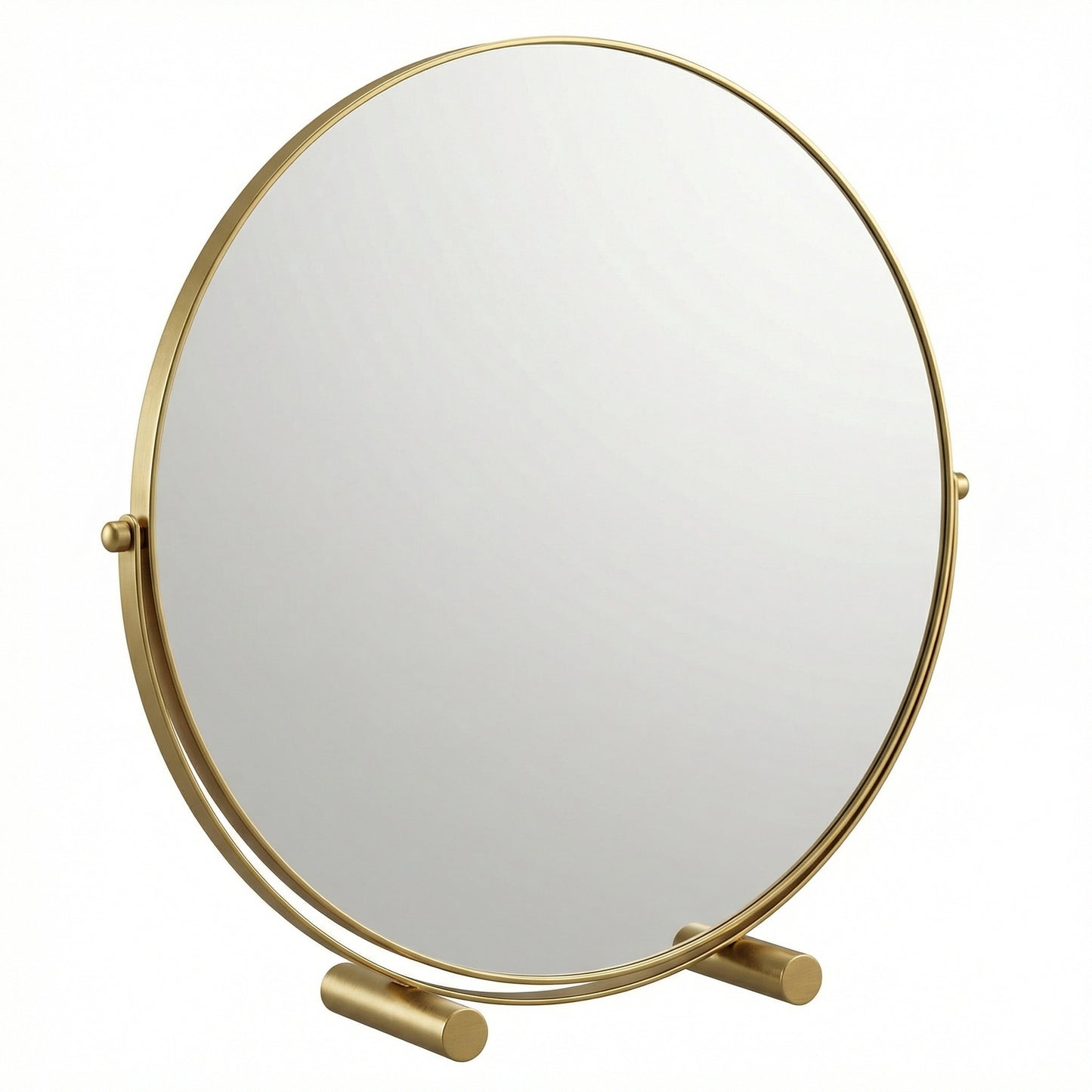 Miroir de Table Rond Or Classique