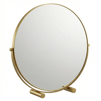 Miroir de Table Rond Or Classique