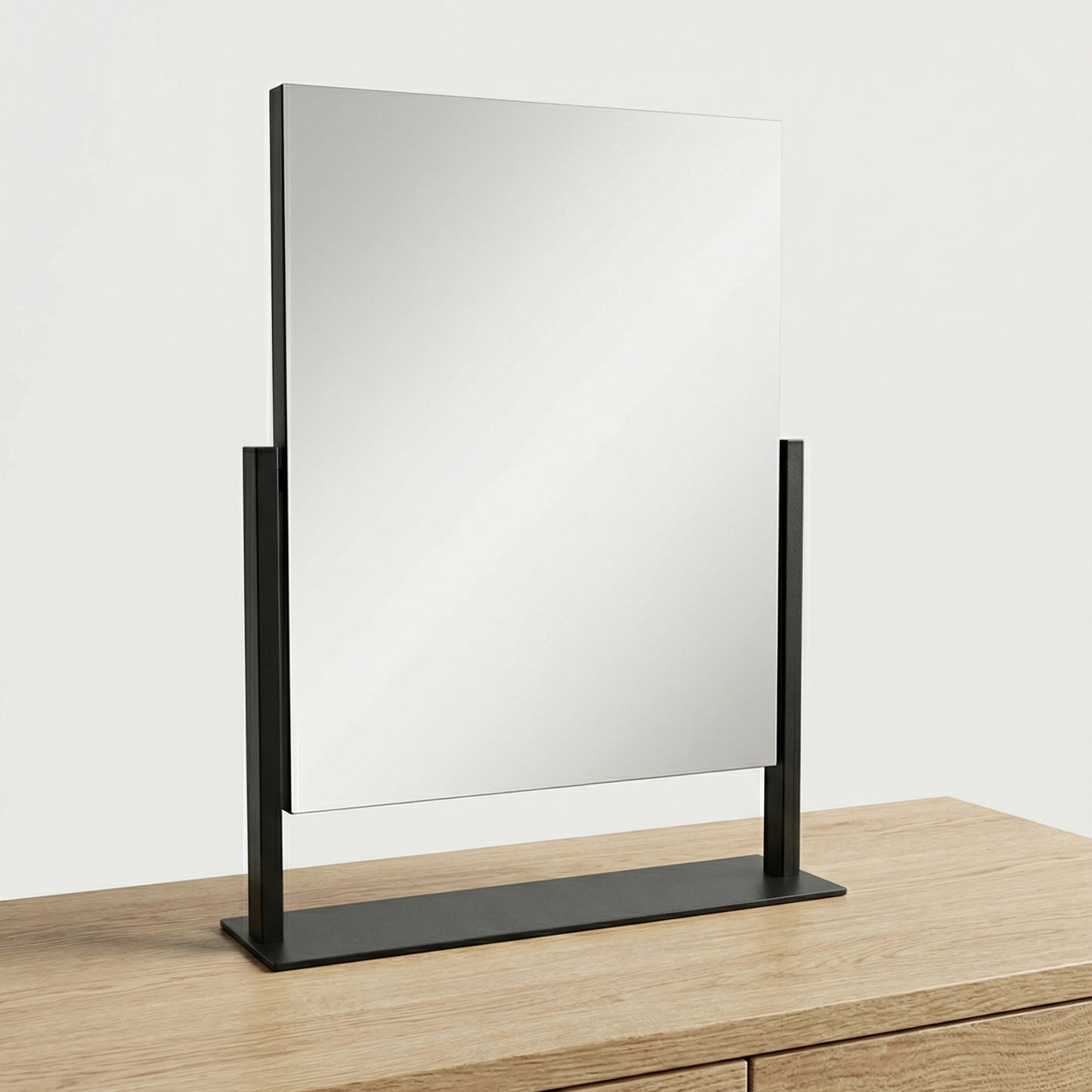 Miroir de Table Classique Noir Mat