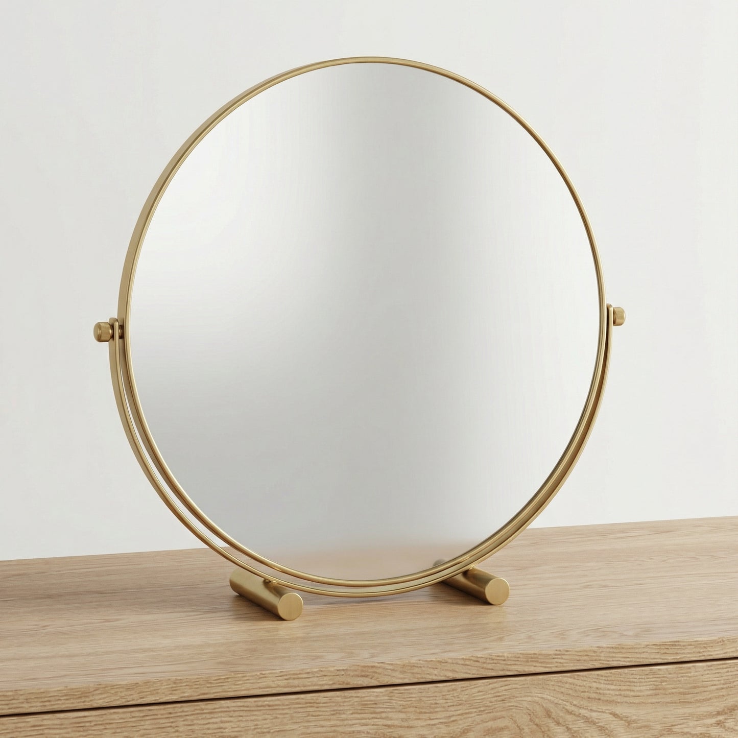 Miroir de Table Rond Or Classique