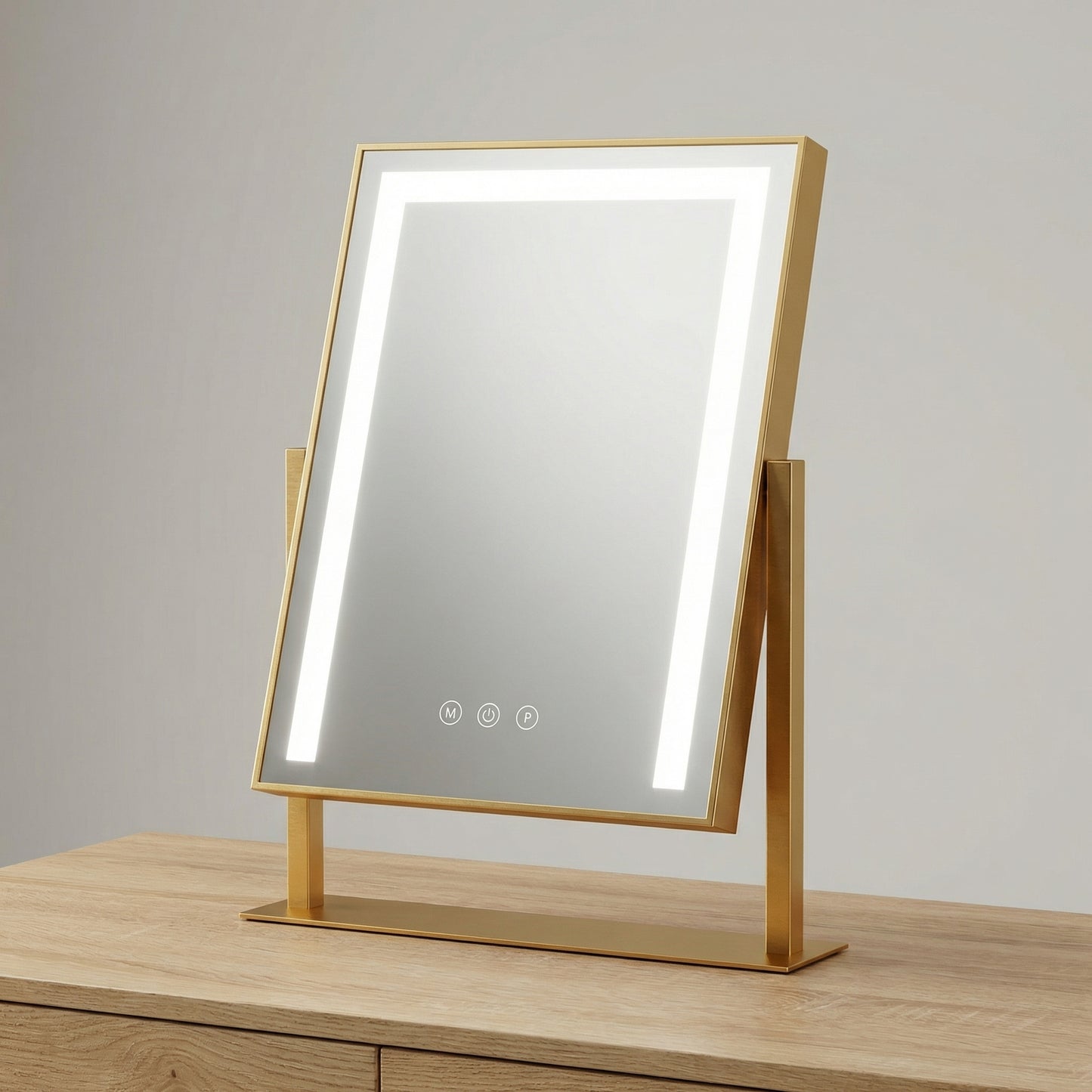 Miroir de Maquillage LED Studio Or