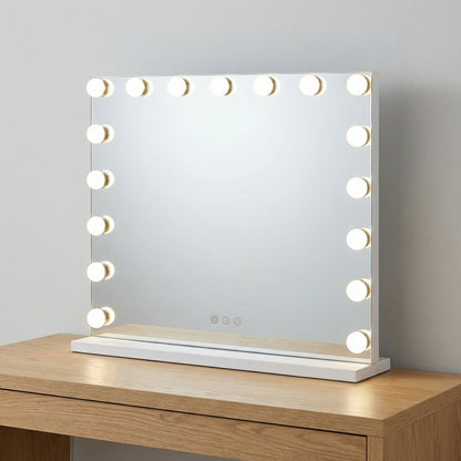 Miroir de Maquillage Hollywood Mecor Blanc