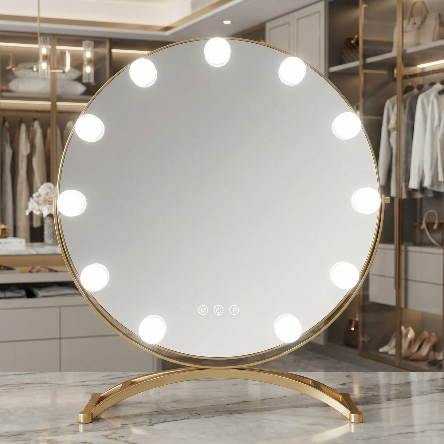 Miroir Hollywood de Luxe Tactile