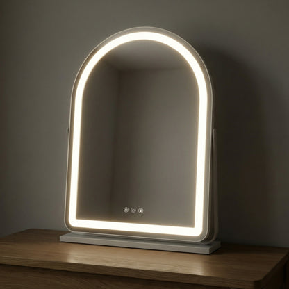 Miroir Arqué LED pour Studio Professionnel