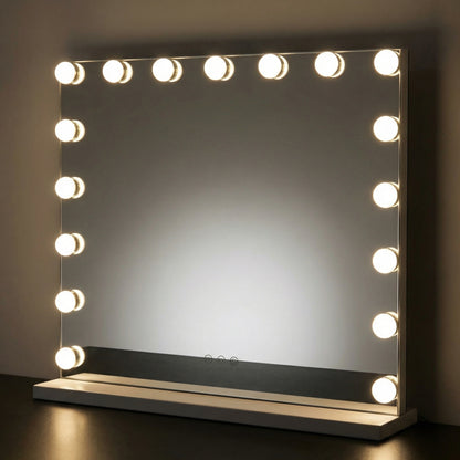 Miroir de Maquillage Hollywood Mecor Blanc