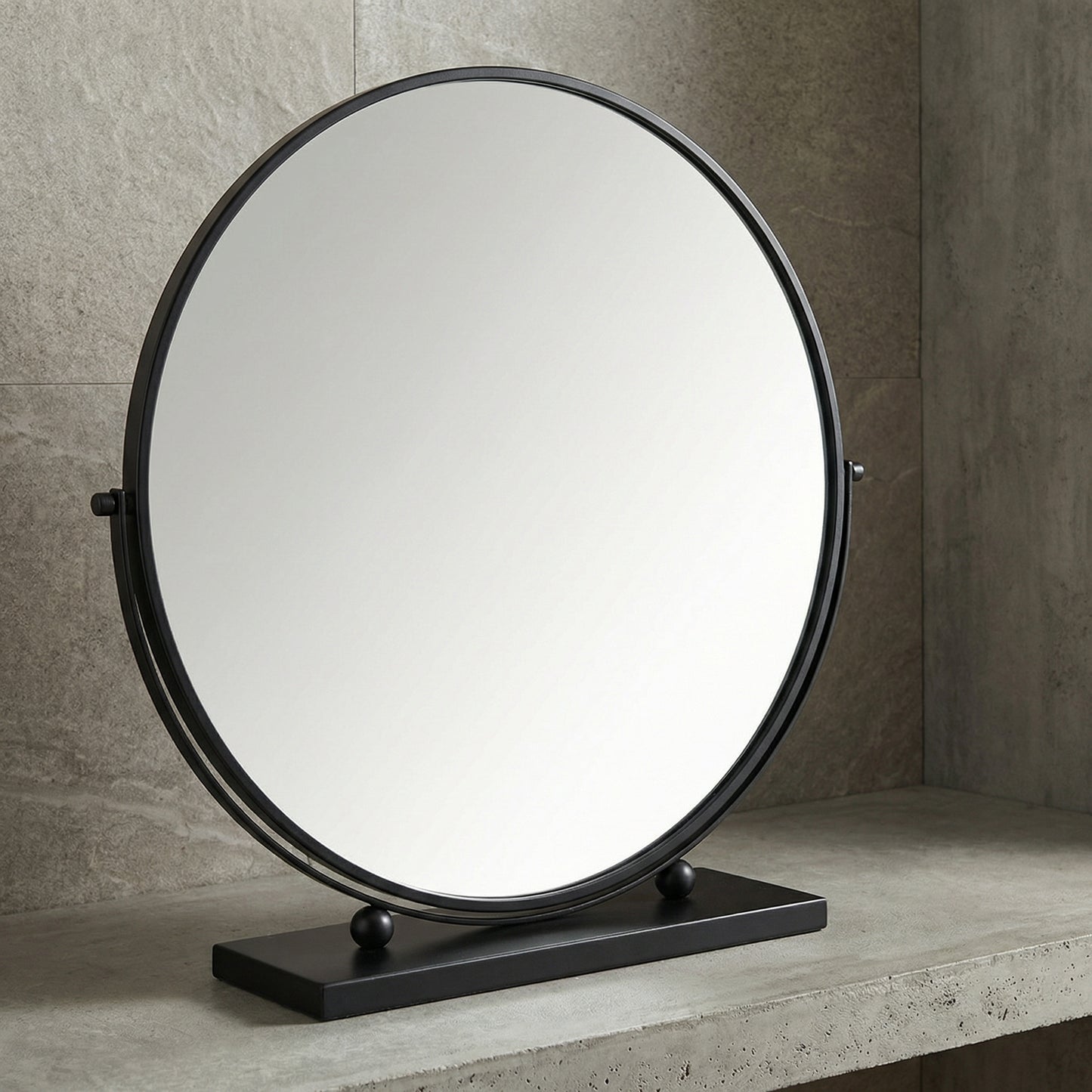 Miroir à Poser Noir Mat Sophistiqué