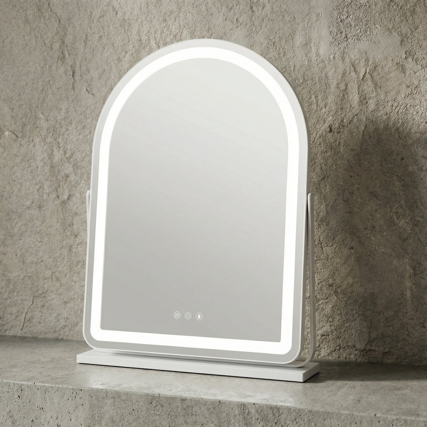 Miroir Arqué LED pour Studio Professionnel