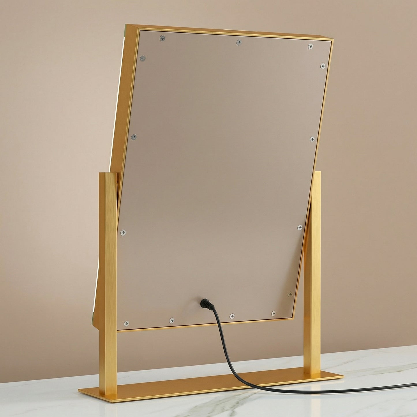 Miroir de Maquillage LED Studio Or