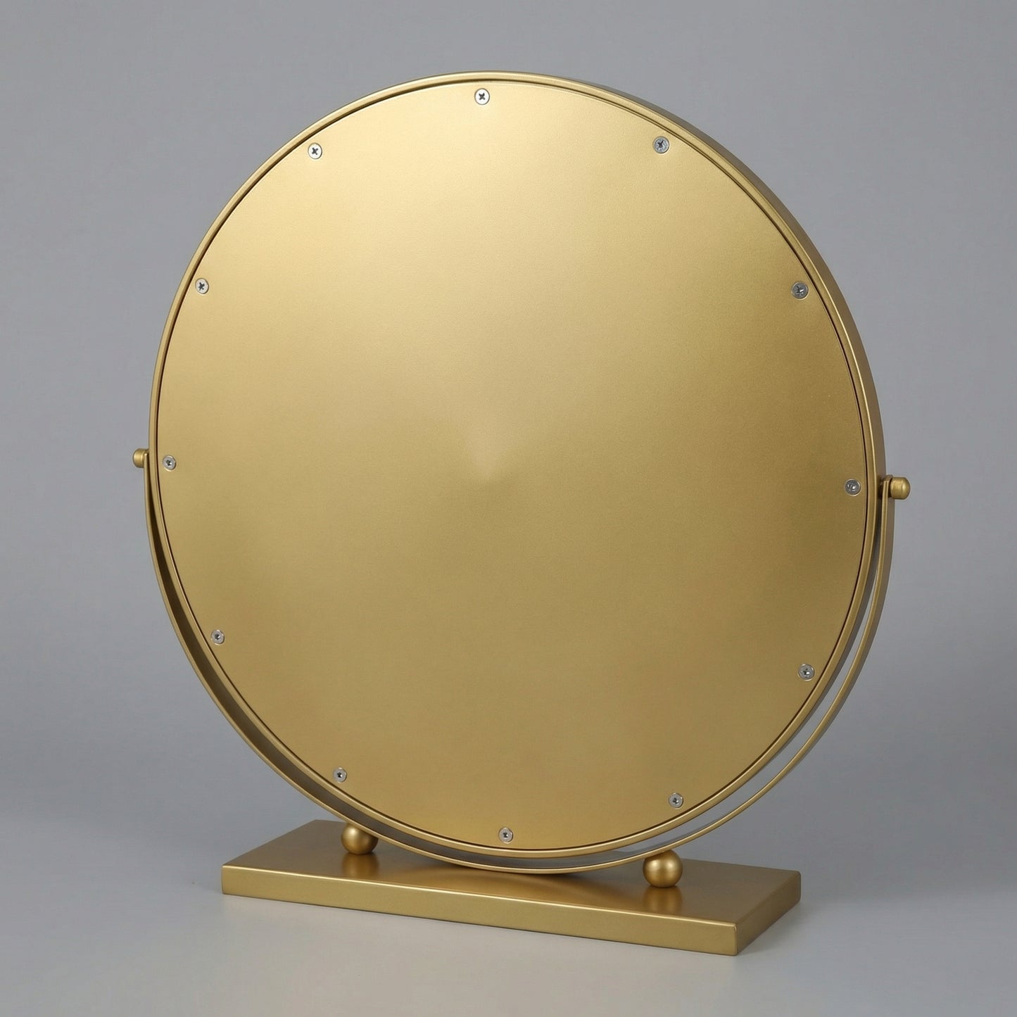 Miroir de Table Rond Doré Élégant