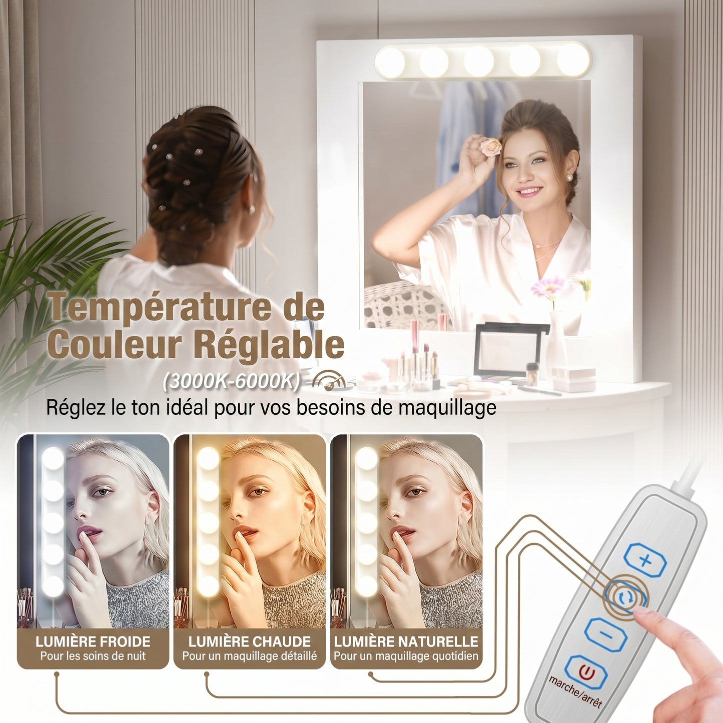 Lumivane – Lampe LED Miroir Coiffeuse