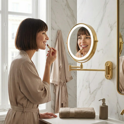 Lumio - Miroir de Maquillage LED Mural