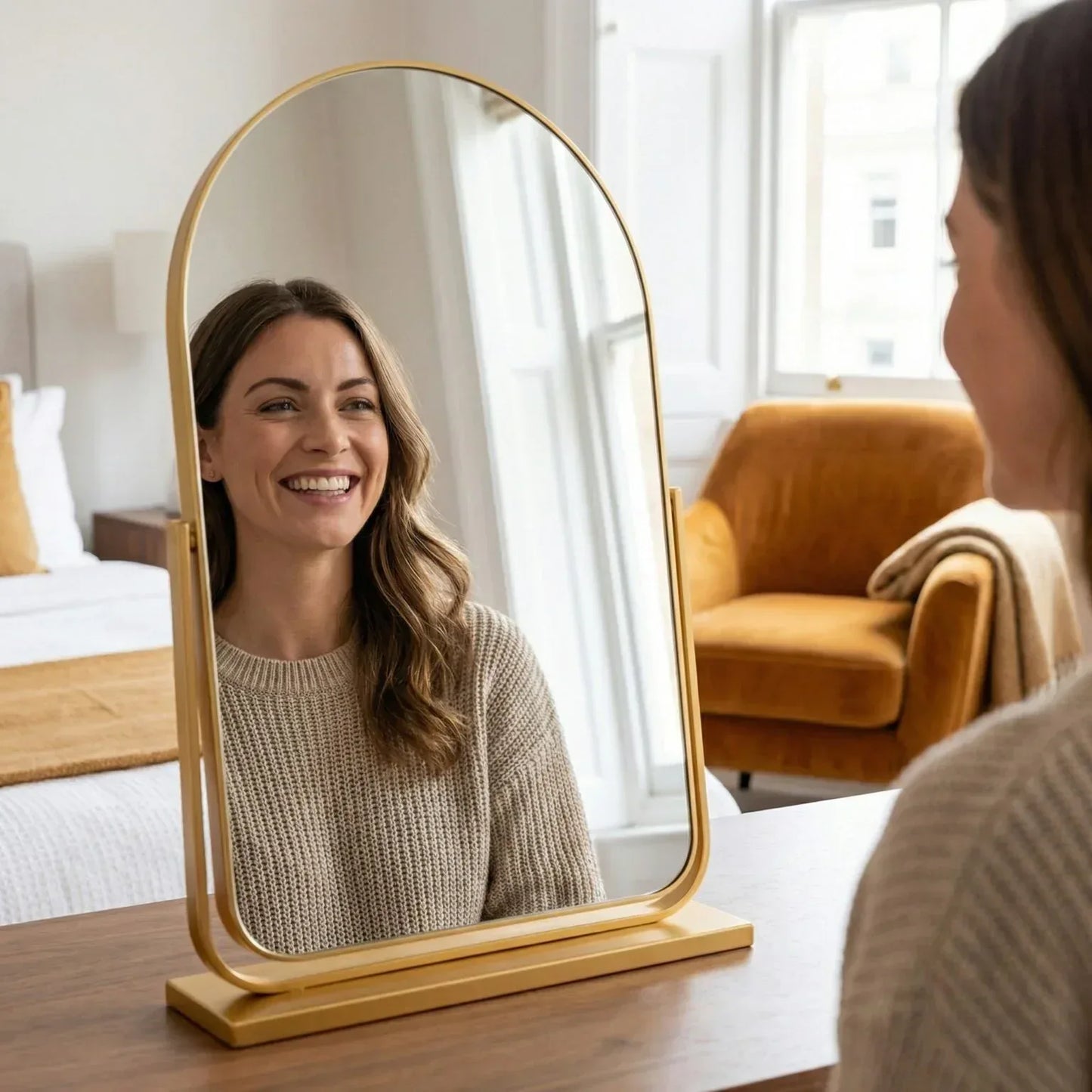 Miroir Arqué Maquillage Luvia - Mecor