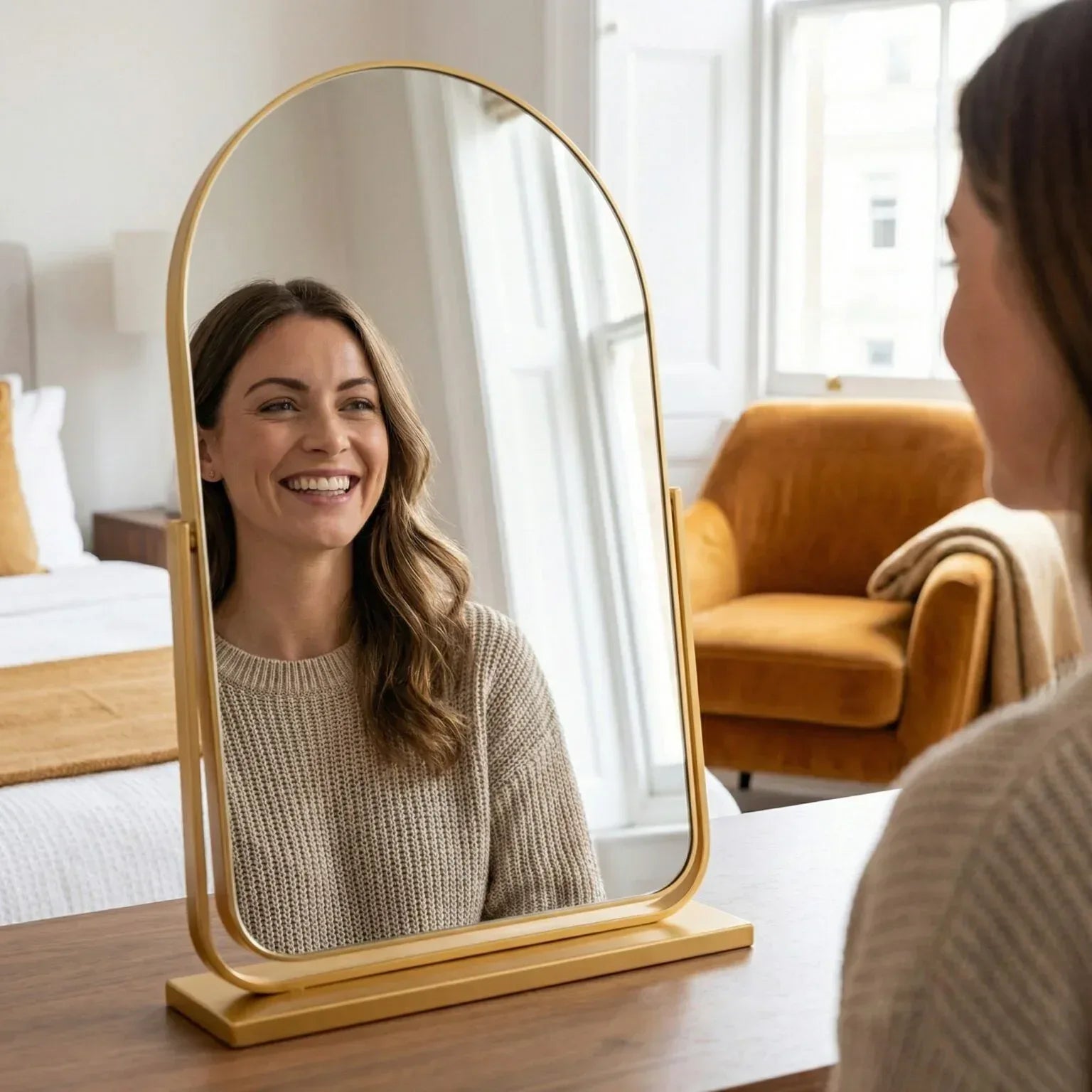 Miroir Arqué Maquillage Luvia - Mecor