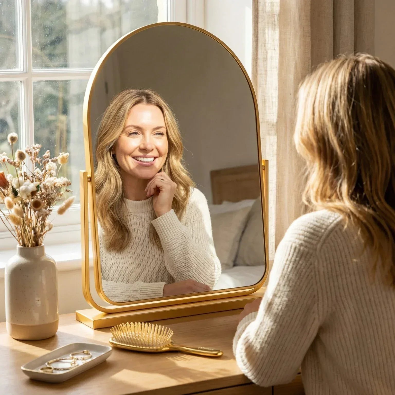 Miroir Arqué Maquillage Luvia - Mecor