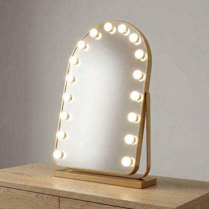 LumiArc Miroir LED Doré