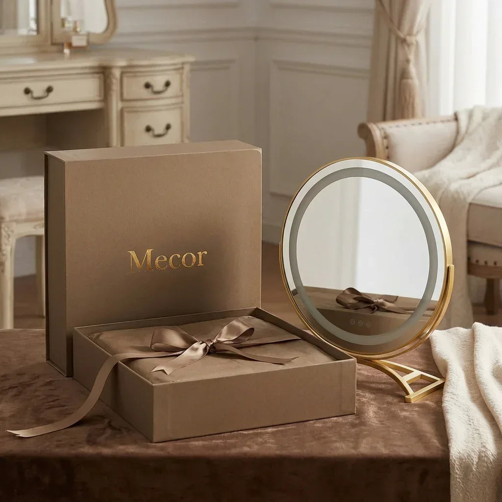Miroir LED LumaGlow Luxe - Mecor