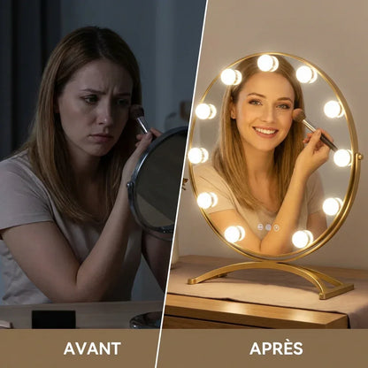 Miroir Hollywood Lumineux Vivida - Mecor
