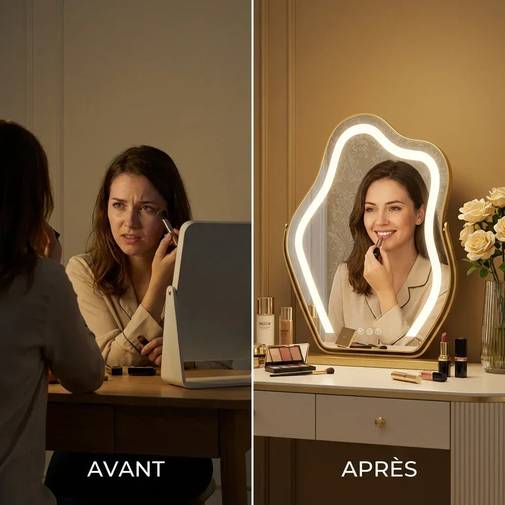 Miroir Nuage LED Luvia - Mecor