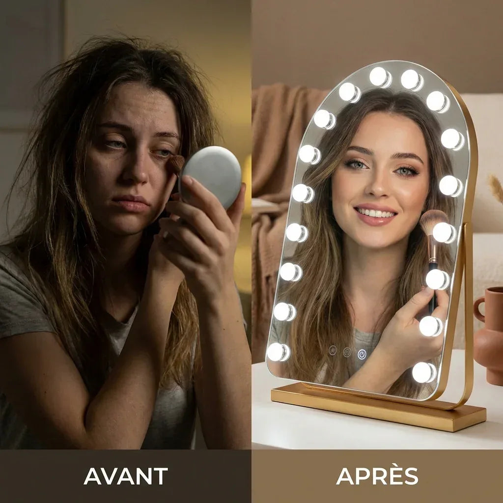 Miroir Hollywood AuraArc - Mecor