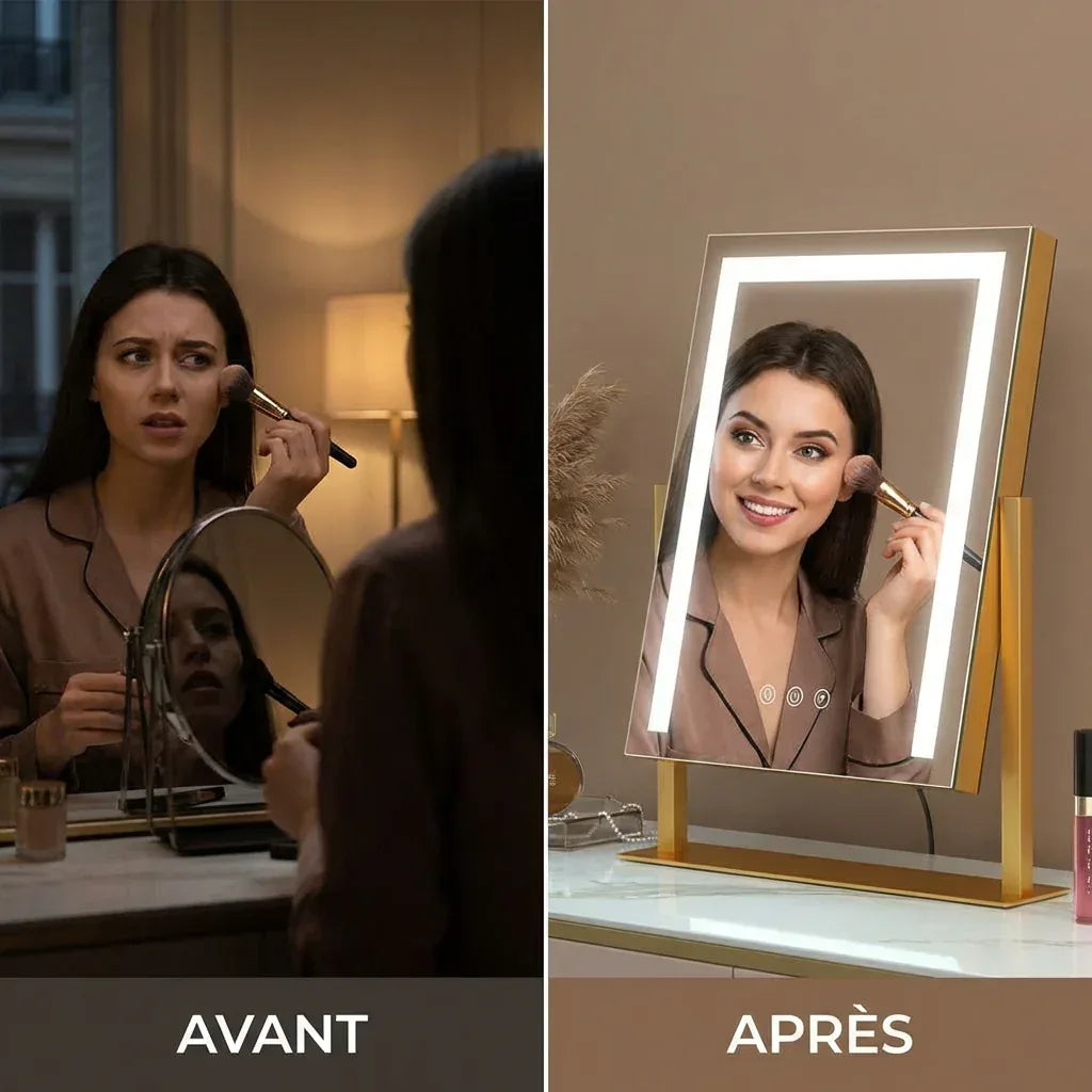 Miroir Maquillage Lumineux LuxiMir - Mecor